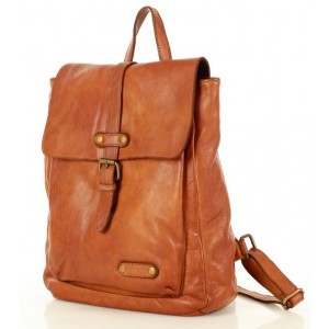 K42 Fait-main sac à dos cuir  femmes urbain. Cuir italien vintage | Noir Marron Vert Beige